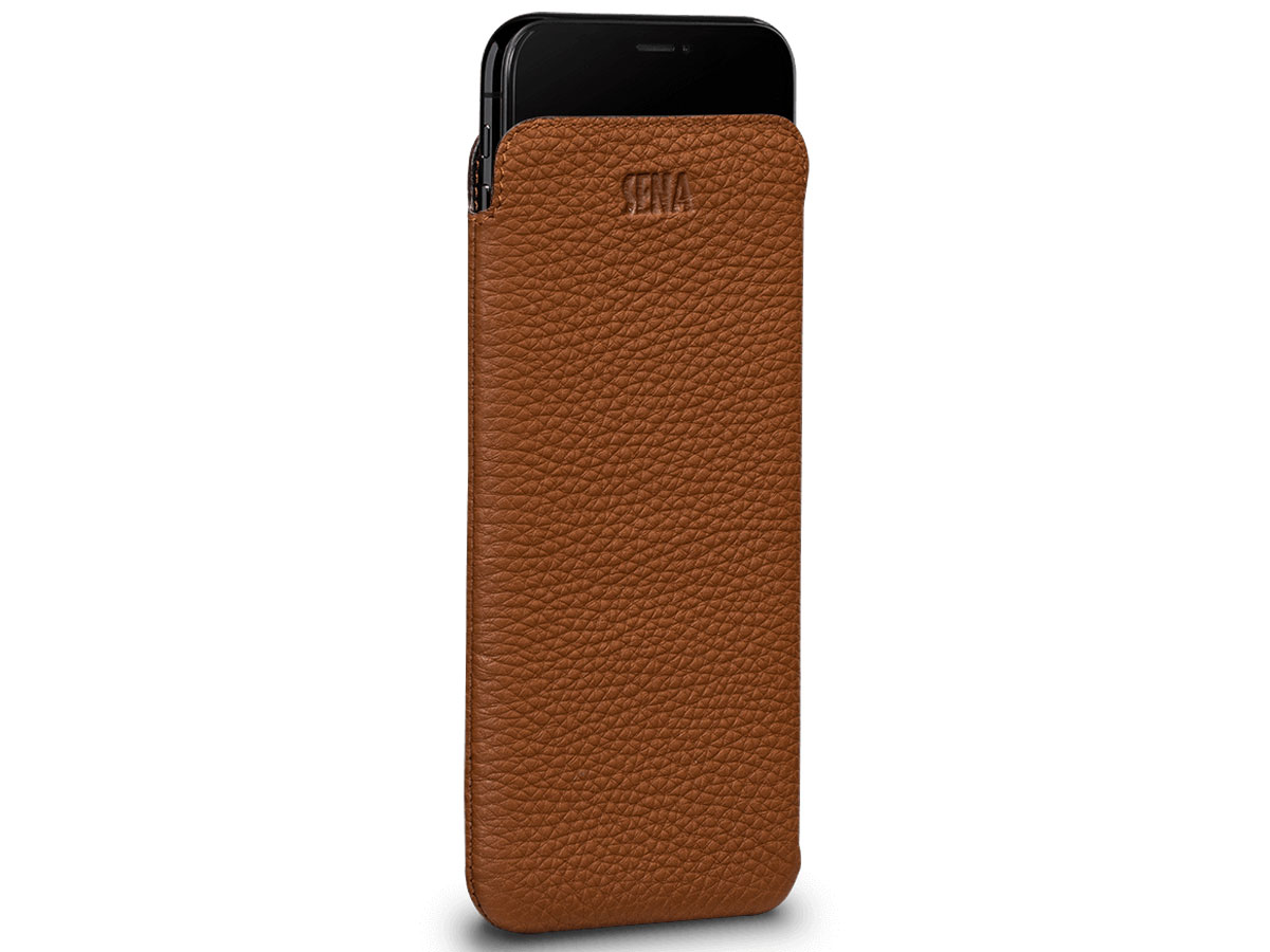 Sena Ultraslim Sleeve Bruin Leer - iPhone Xs Max hoesje