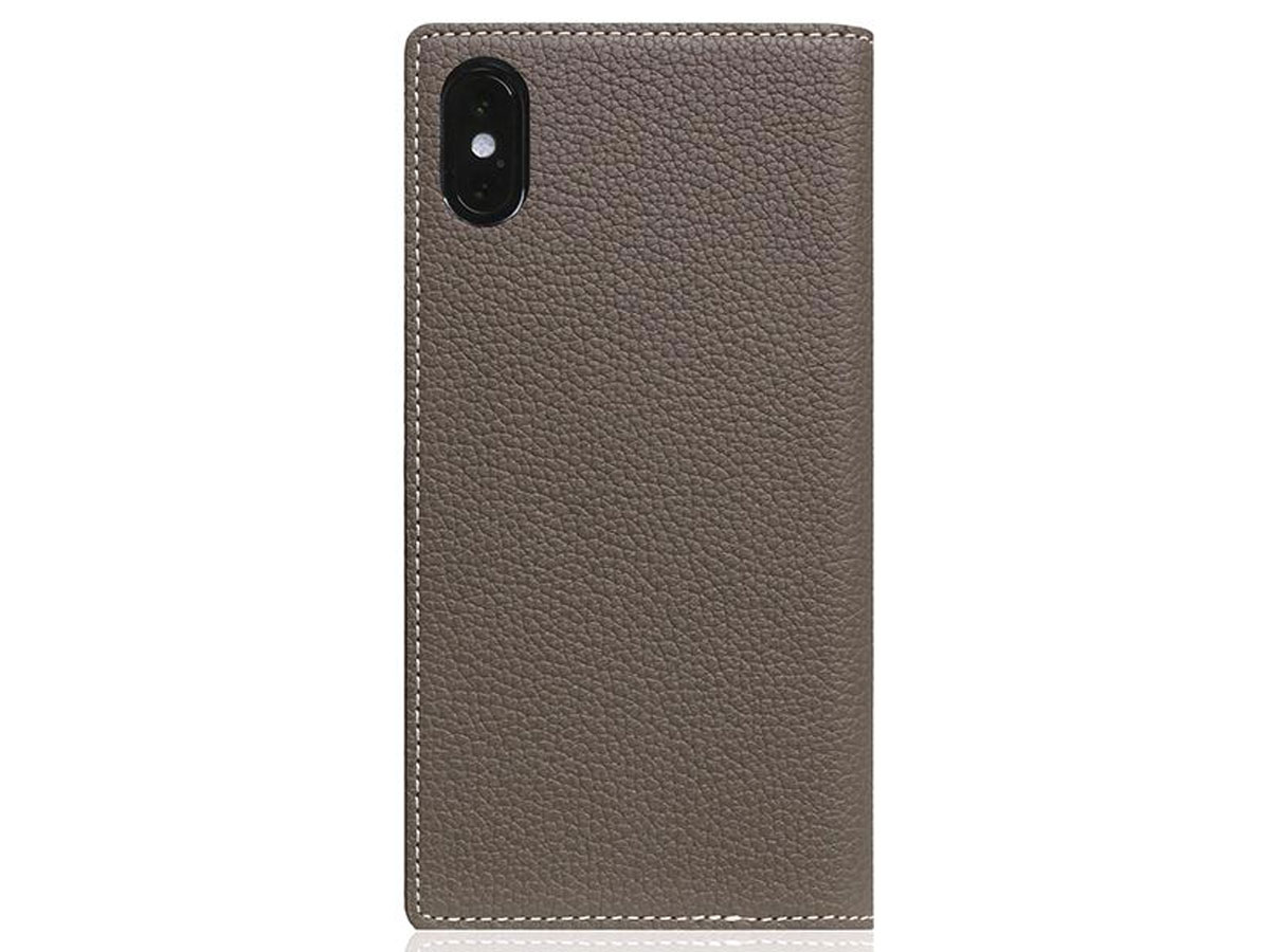 SLG Design D8 Book Etoff Leer - iPhone Xs Max hoesje