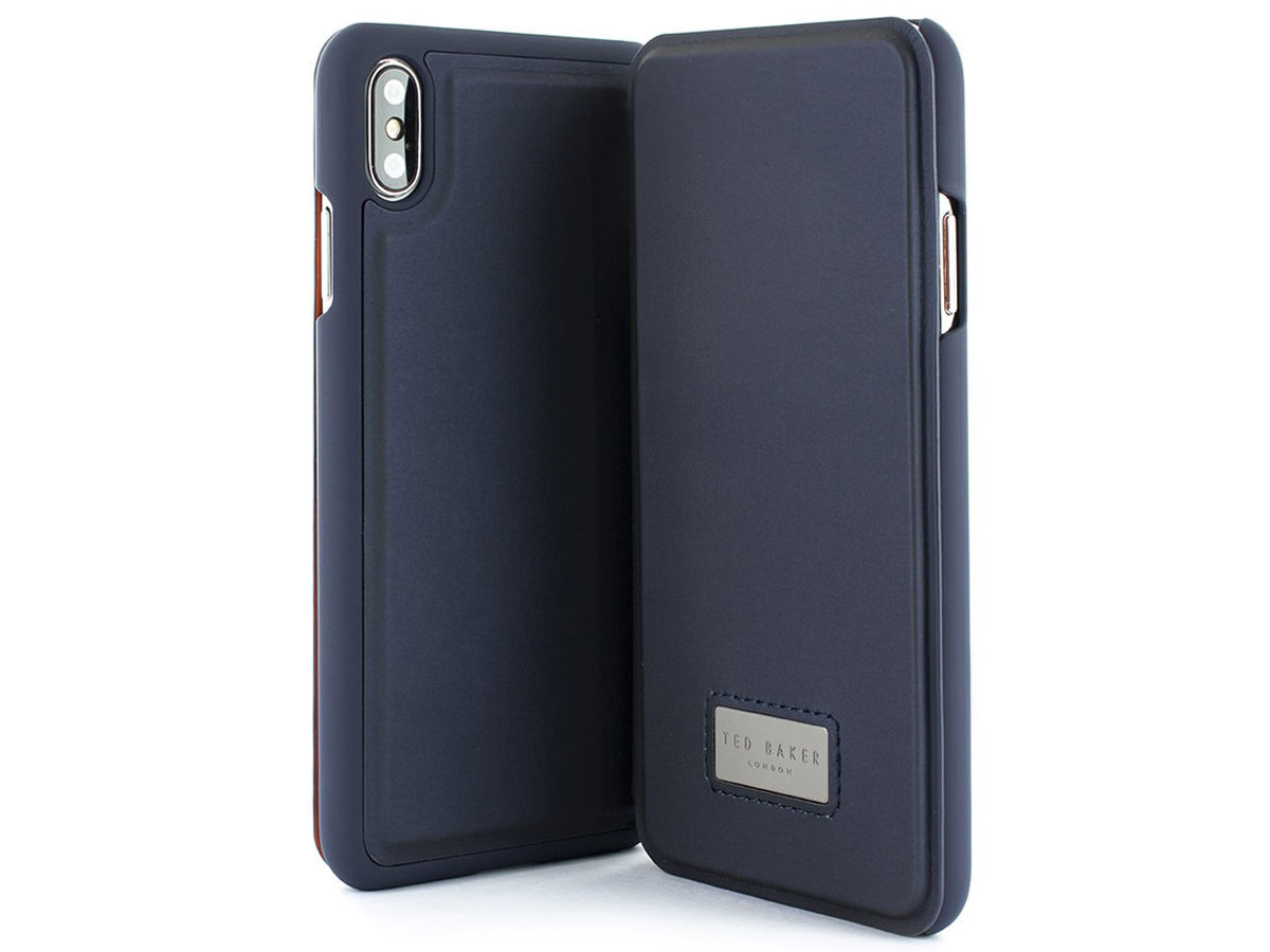 Ted Baker Card Folio Navy - iPhone Xs Max Hoesje