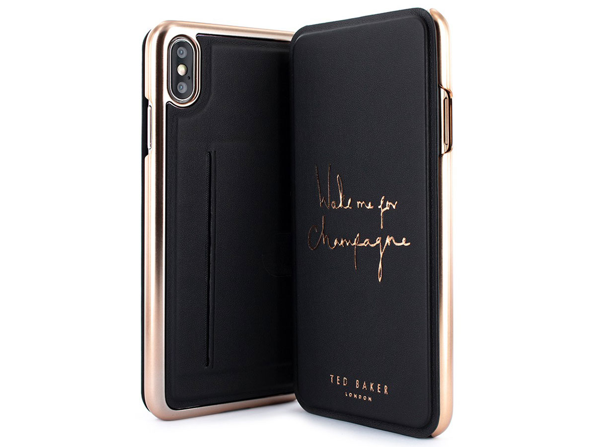 Ted Baker Champagne Folio Case - iPhone Xs Max Hoesje