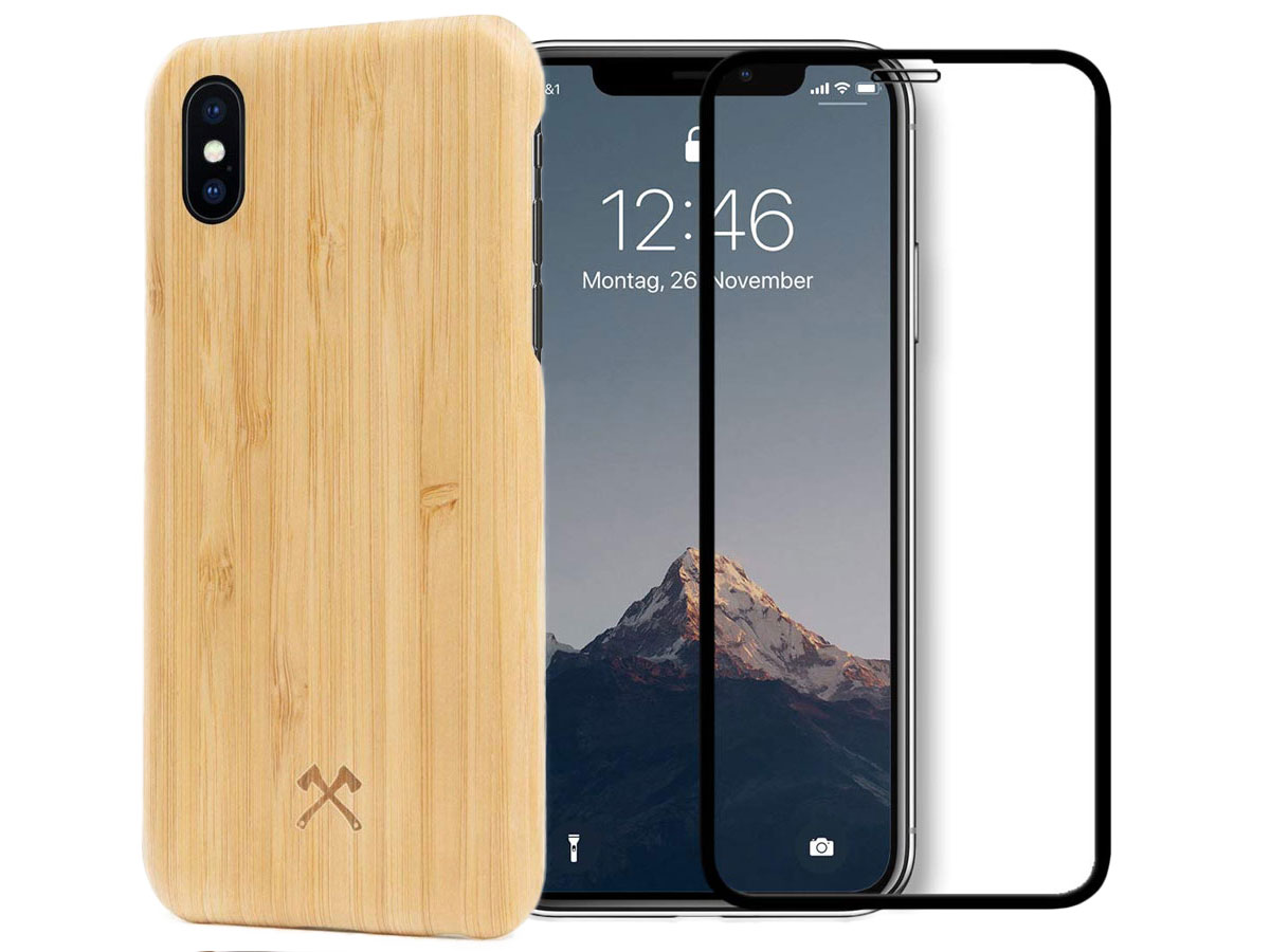 Woodcessories EcoSlim Bamboo - iPhone Xs Max Hoesje met Protector