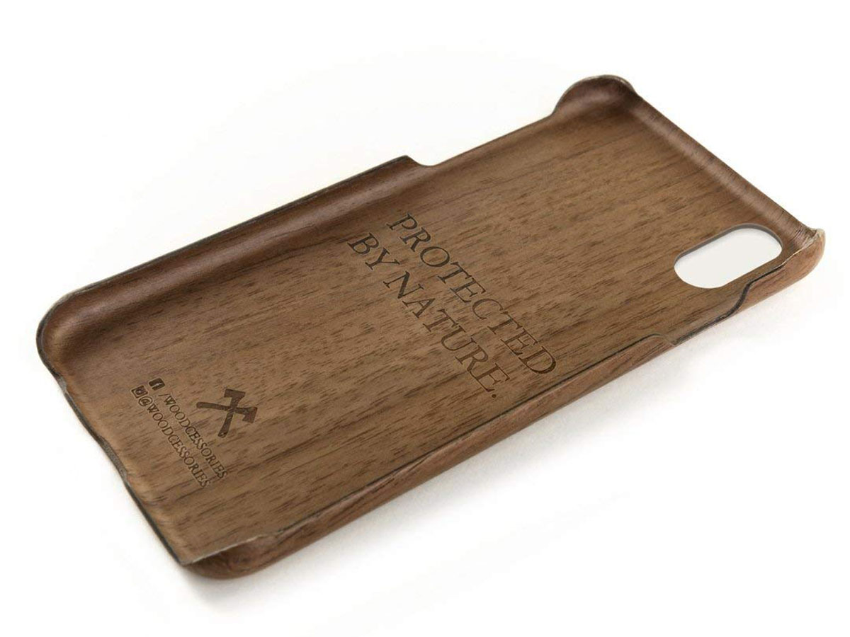 Woodcessories Slim Kevlar Walnut - iPhone Xs Max hoesje