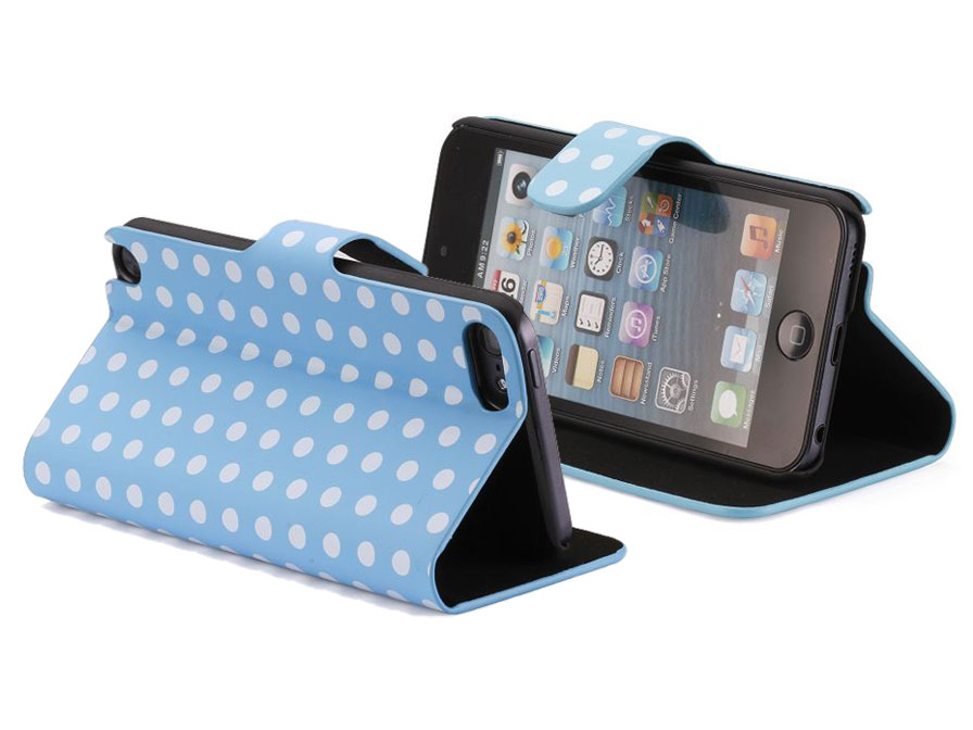 Polka Dot Sideflip Stand Case Hoesje voor iPod touch 5G/6G