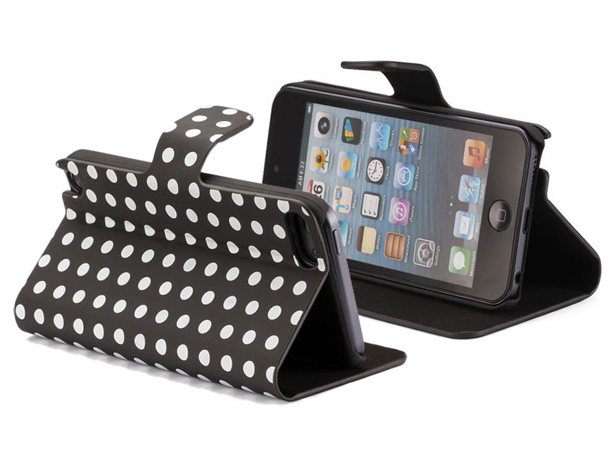 Polka Dot Sideflip Stand Case Hoesje voor iPod touch 5G/6G