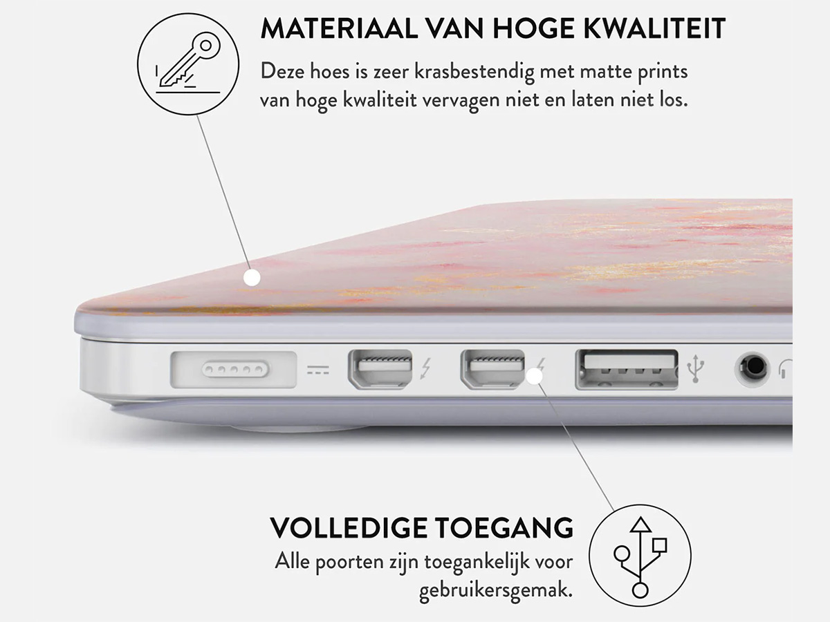 Burga Hard Case Golden Coral - MacBook Air 13