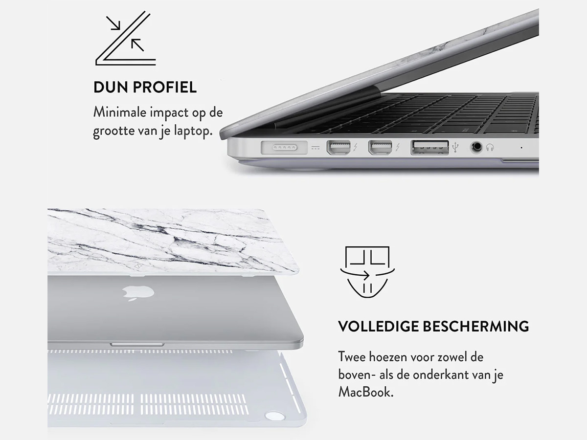 Burga Hard Case Satin White - MacBook Pro 13