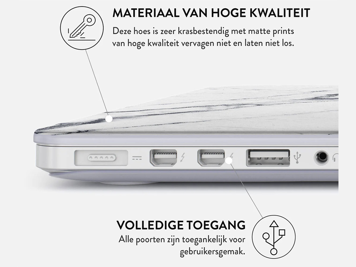 Burga Hard Case Satin White - MacBook Pro 14