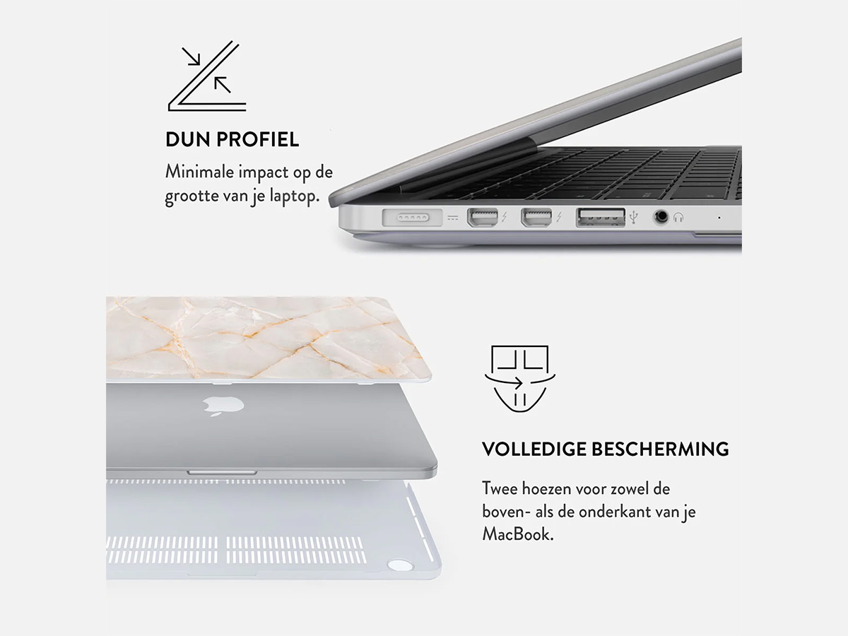 Burga Hard Case Vanilla Sand - MacBook Air 13