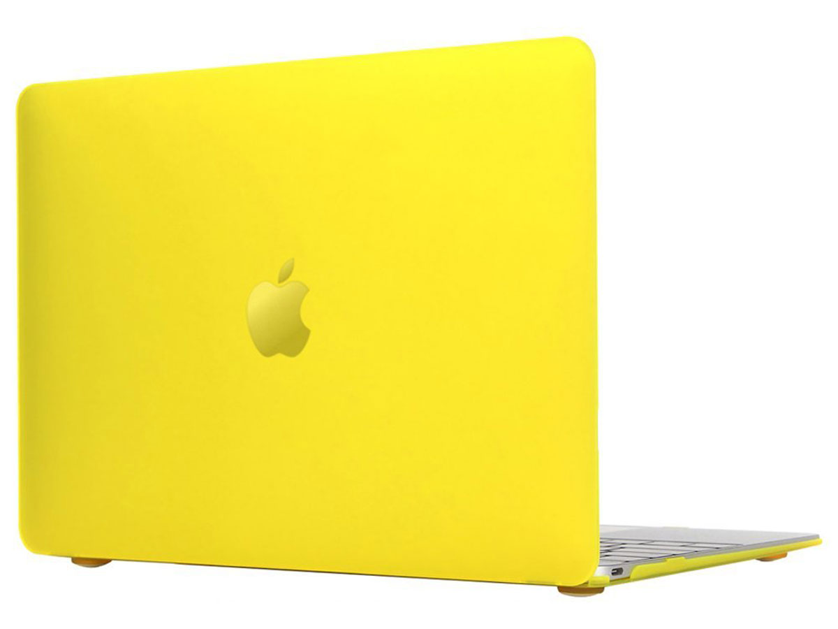 MacBook 12 inch Cover Hard Case (Geel)