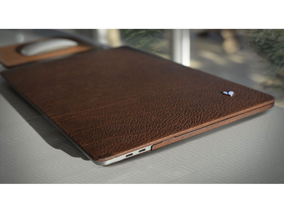 Vaja Suit Leather Case Zwart - Leren MacBook Pro 13