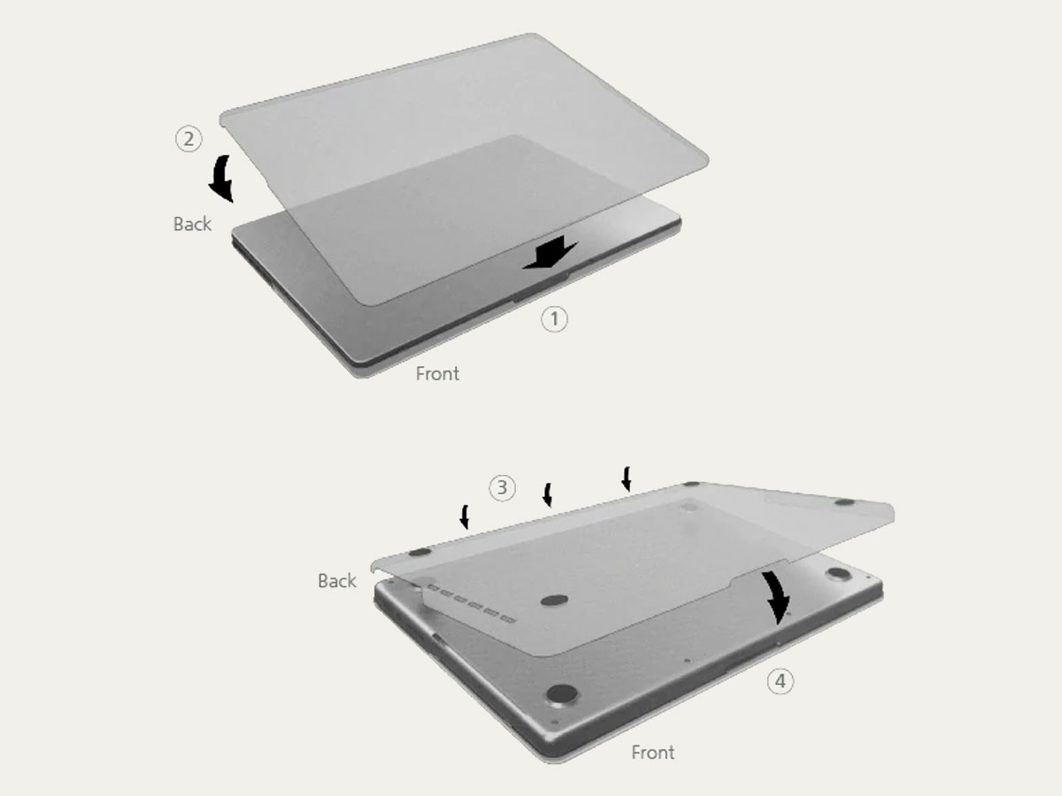 Vaja Suit Leather Case Donkerblauw - Leren MacBook Pro 14
