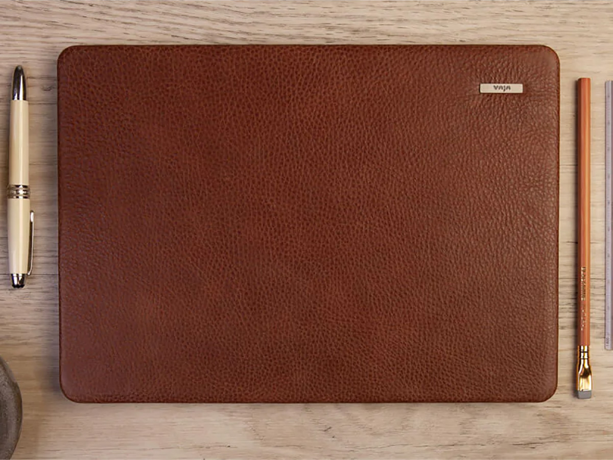 Vaja Suit Leather Case Zwart - Leren MacBook Air 15