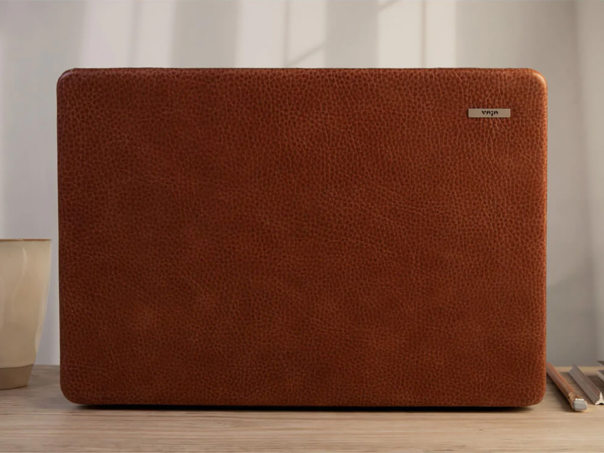 Vaja Suit Leather Case Zwart - Leren MacBook Air 15