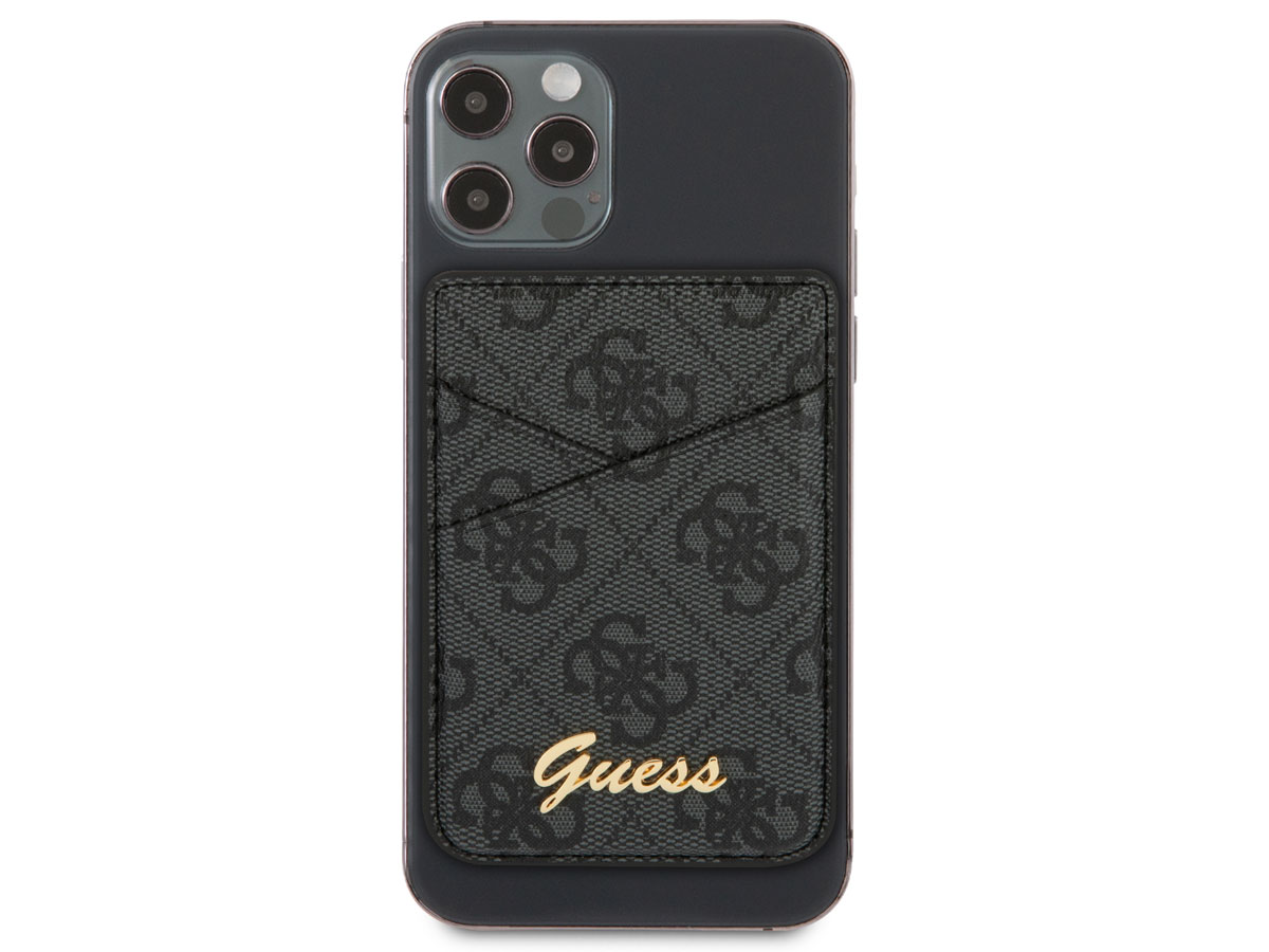 Guess 4G Monogram MagSafe Wallet - Grijs