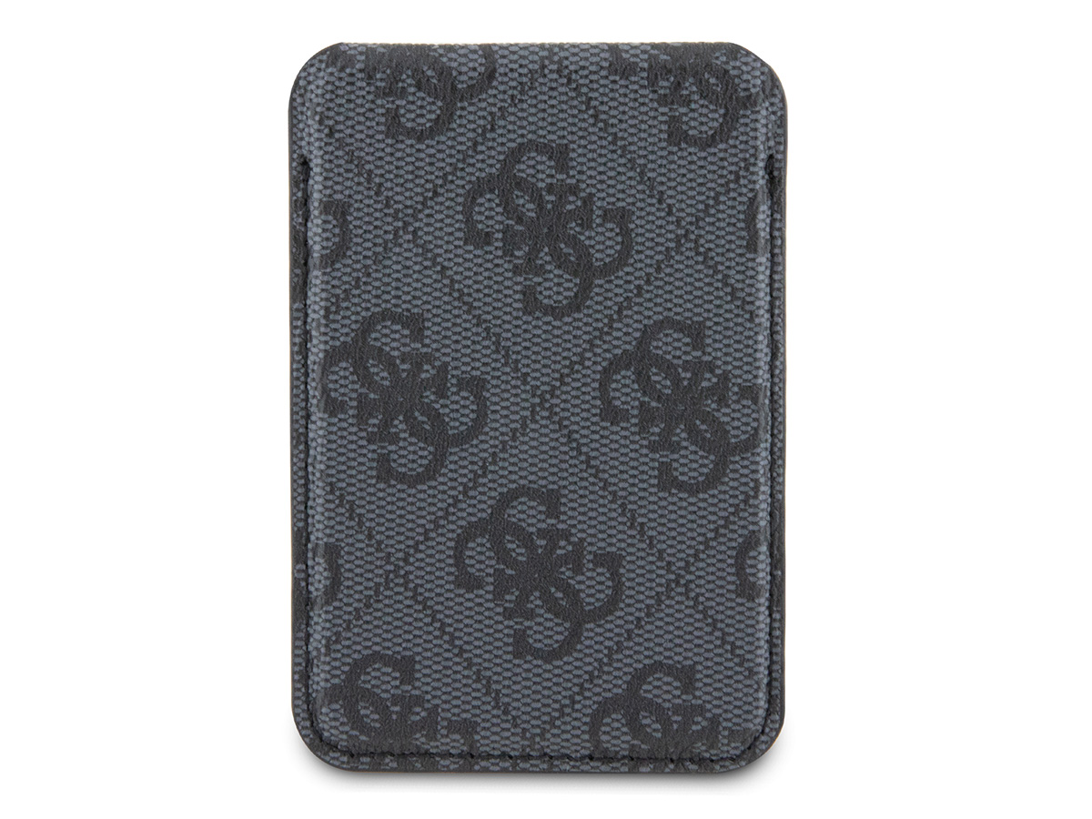 Guess 4G Monogram MagSafe Wallet Bruin - Pashouder met Standfunctie