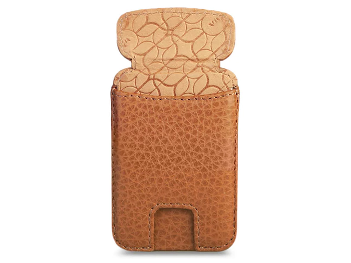 Vaja V-Mag Mini Wallet Cognac - Magnetische Pashouder tot 7 Pasjes