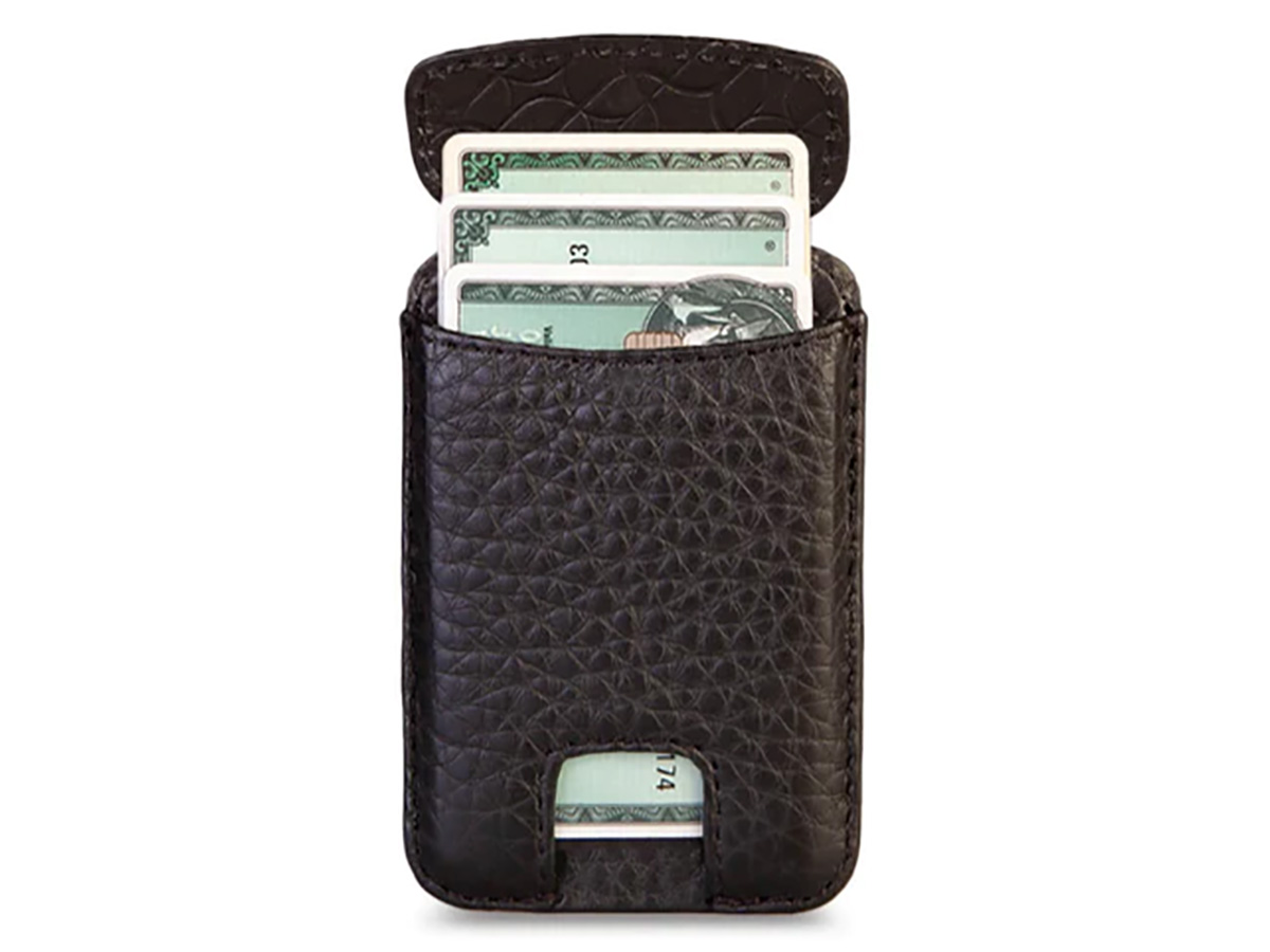 Vaja V-Mag Mini Wallet Cognac - Magnetische Pashouder tot 7 Pasjes
