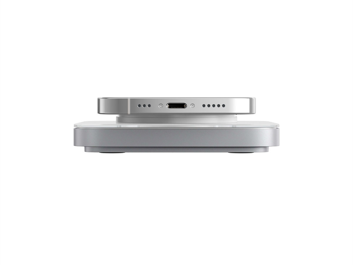 Nomad Base One MagSafe Charger Silver - Verzwaarde Draadloze Oplader