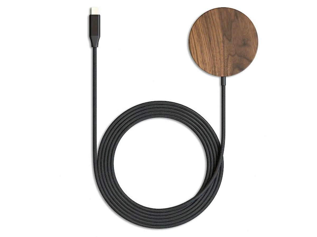 Woodcessories MagPad Charger Walnut - Houten MagSafe Oplader