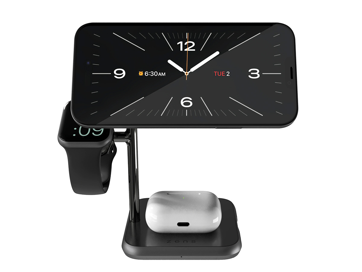 Zens 4-in-1 MagSafe + Watch Wireless Charging Stand Station voor Apple