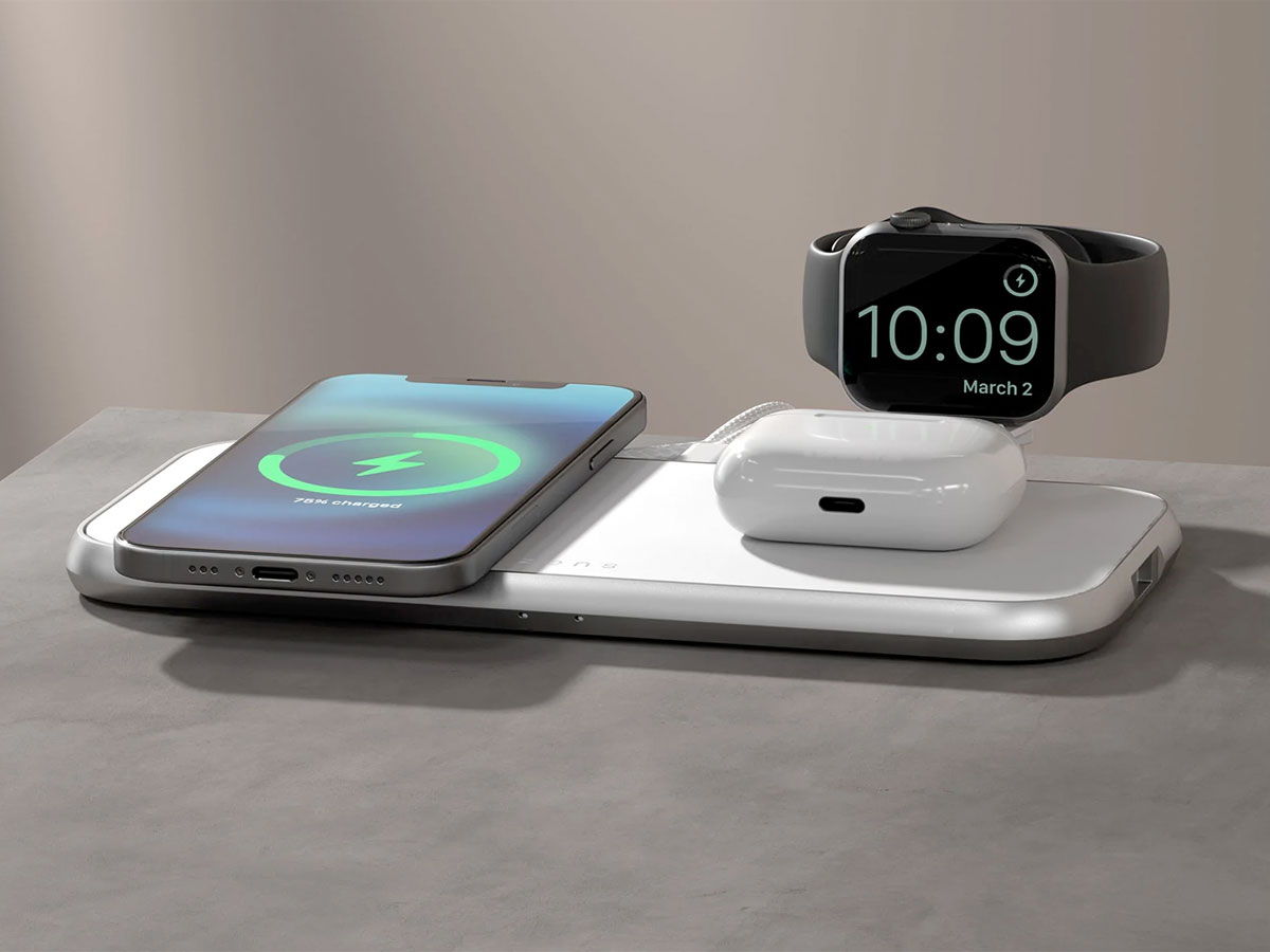 Zens Aluminium 4-in-1 MagSafe Wireless Charger incl. Watch