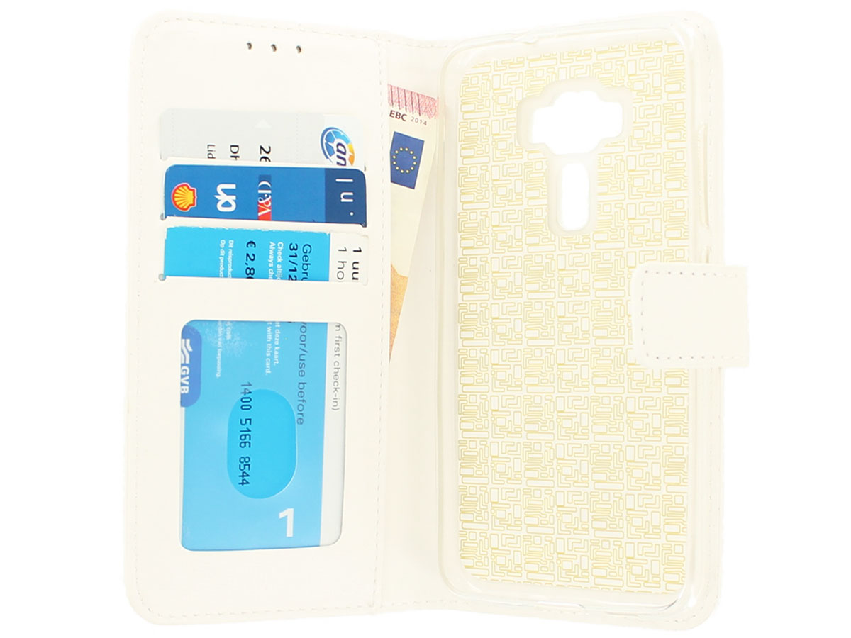 Wallet Bookcase Wit - Asus Zenfone 3 (5.2) hoesje