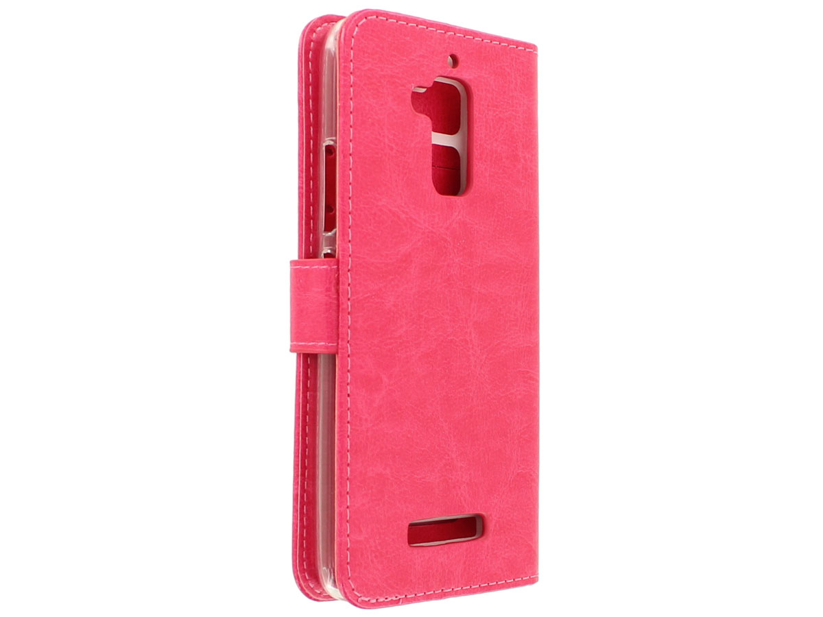 Wallet Bookcase Roze - Asus Zenfone 3 Max (5.2) hoesje
