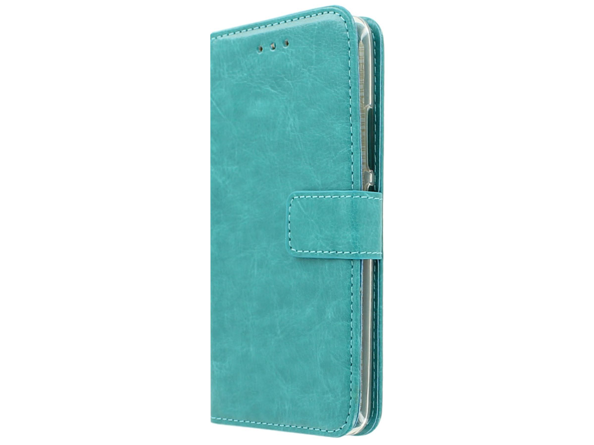 Wallet Case Turquoise - Asus Zenfone 3 Max (5.2) hoesje