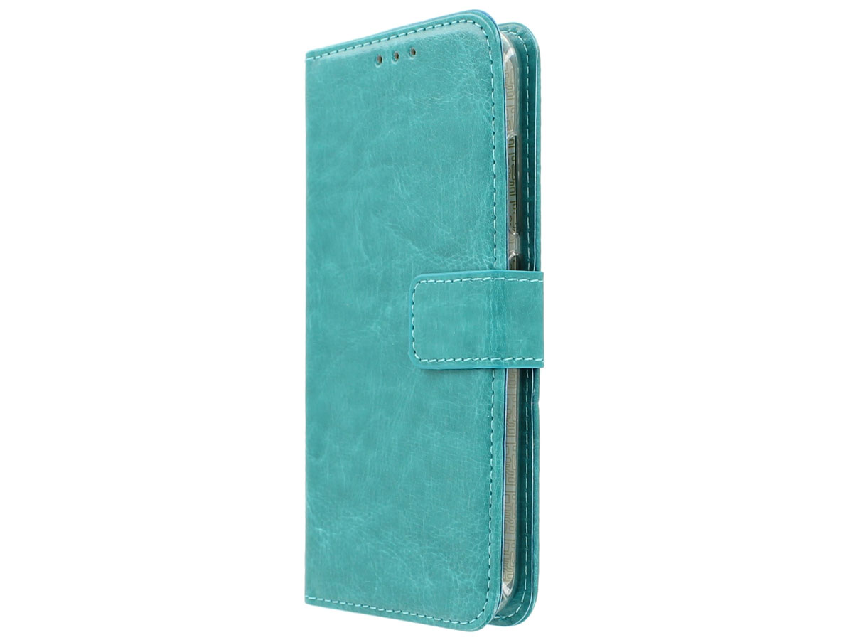 Wallet Case Turquoise - Asus Zenfone 3 Max (5.5) hoesje