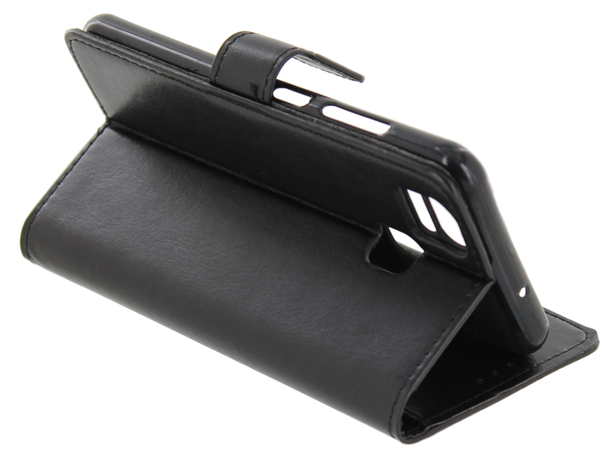 Bookcase Wallet Zwart - Asus Zenfone Zoom S hoesje
