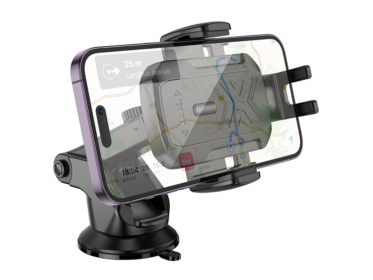 Hoco One Hand Telescopic Dash Mount - Universele Telefoonhouder