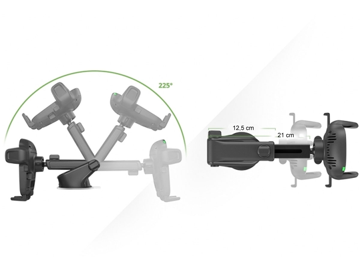 iOttie Easy One Touch 2 Wireless - Autohouder met Qi Oplader