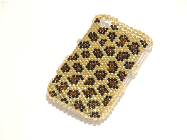 Leopard Diamond Case Blackberry Curve 8520/9300
