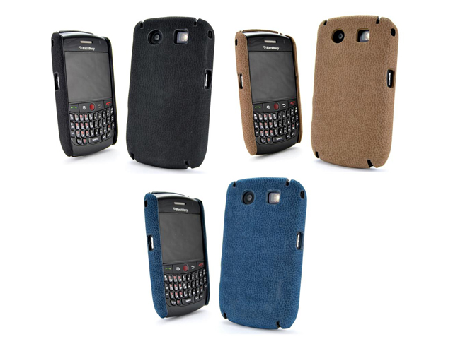 Leather Back Case voor Blackberry Curve 8900