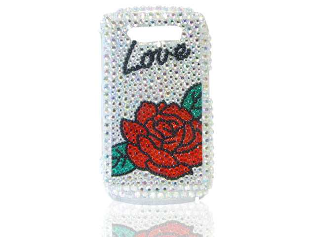 Blackberry Curve 8900 Diamond Case 'Rose of Love'