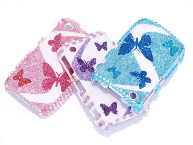 Butterfly Sparkle Case Hoes Blackberry 8520/9300