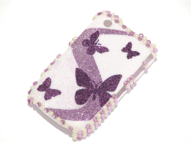 Butterfly Sparkle Case Hoes Blackberry 8520/9300