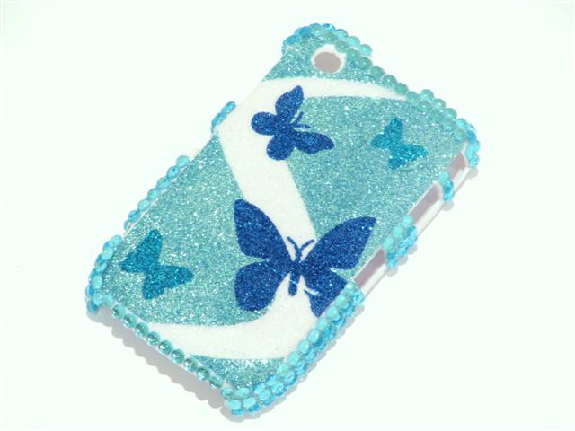Butterfly Sparkle Case Hoes Blackberry 8520/9300