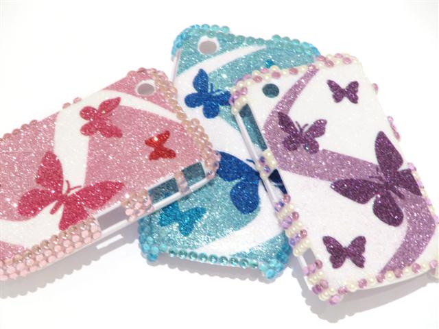 Butterfly Sparkle Case Hoes Blackberry 8520/9300