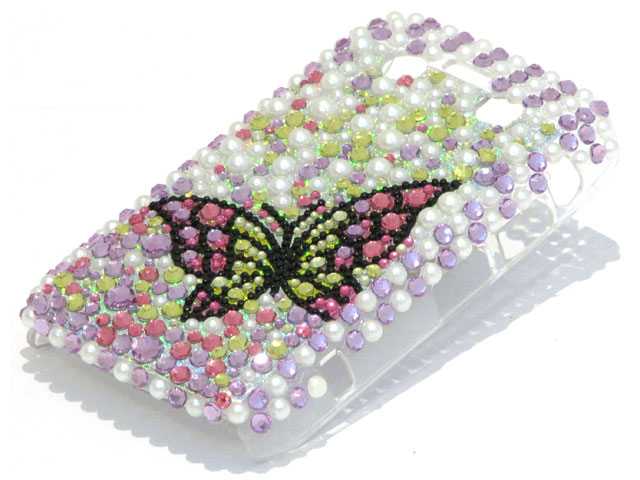 Butterfly Pastels Diamond Case Hoes Blackberry 9700/9780