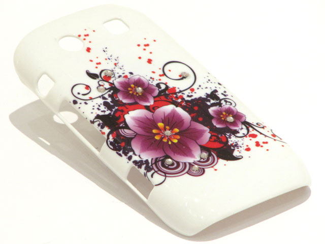Crystals Funky Flowers Case voor Blackberry Torch 9860