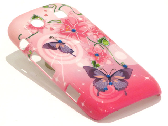 Crystals Sweet Butterflies Case voor Blackberry Torch 9860