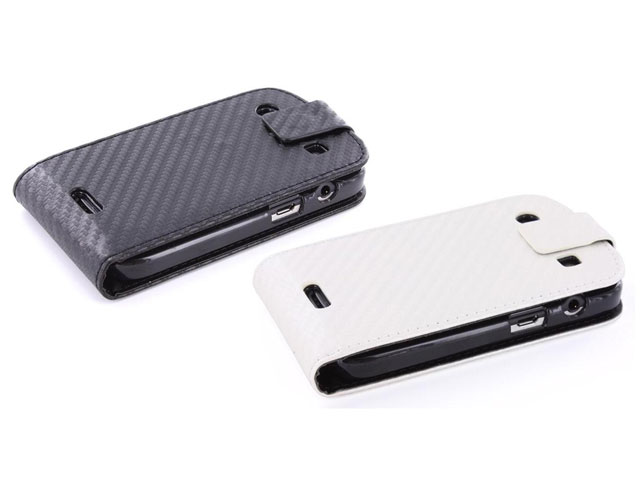 Carbon Flip Case Hoes Blackberry Bold Touch 9900