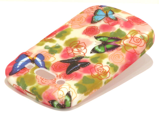 Butterfly Roses TPU Case Hoesje Blackberry Bold 9900