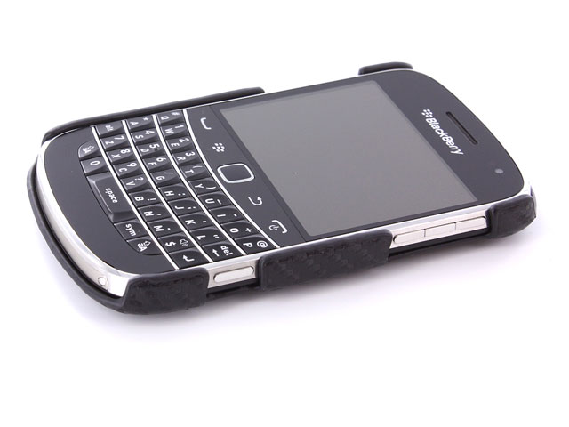 Carbon Back Case Cover voor Blackberry Bold 9900