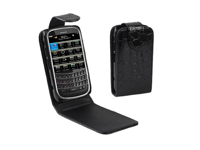 Croco BottomFlip Case Hoes Blackberry Bold 9900