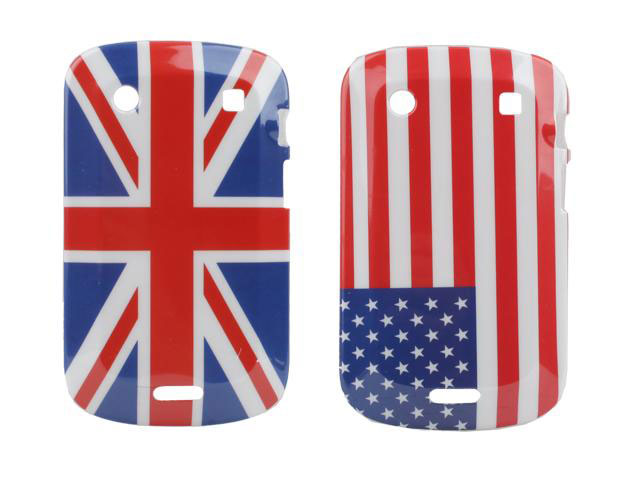 Flag Back Case Hoes voor Blackberry Bold Touch 9900