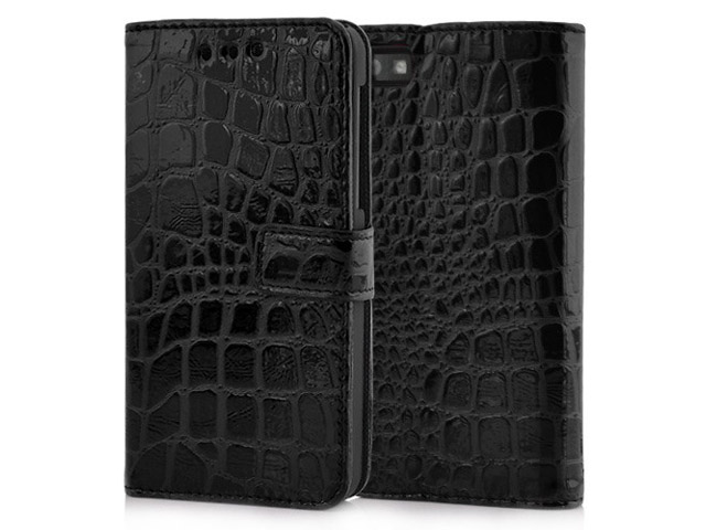 Croco Sideflip Wallet Case voor Blackberry Z10