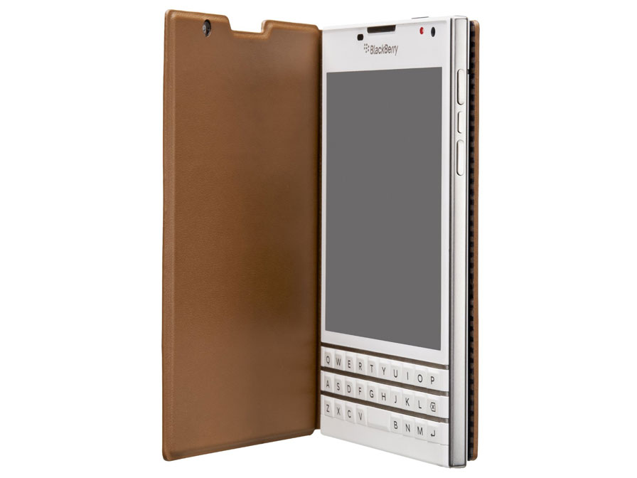 Blackberry Passport Leather Flip Case Hoesje