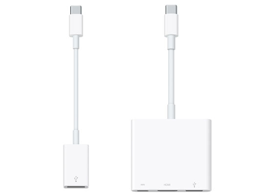 De Apple USB-C adapters voor de nieuwe MacBook